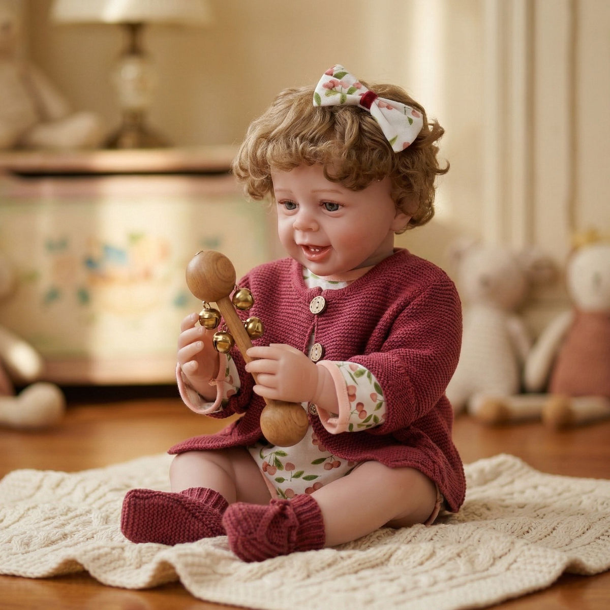 22 inch New Reborn Doll with Full Vinyl Body simulated toy doll doll gift gift baby