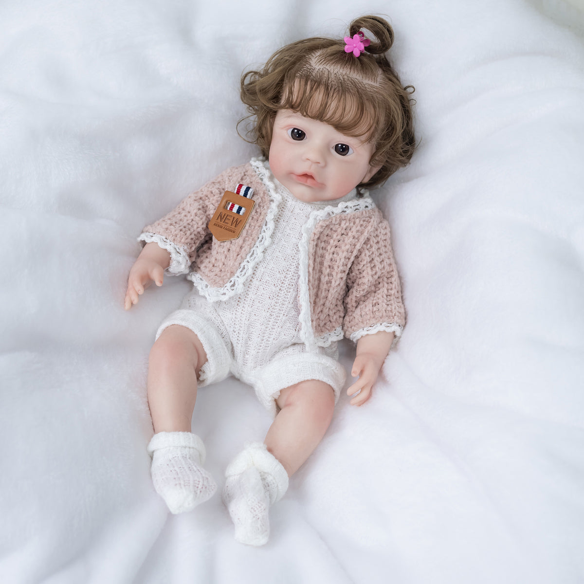 12 inch Reborn Dolls with Solid Silicone Body, soft Q-elastic bath toy gift or doll collector