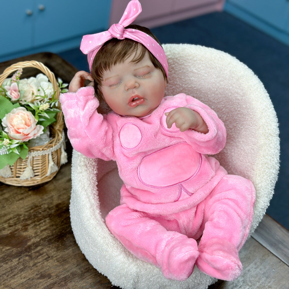 20in Full Vinyl Sleeping Baby Doll, Sweet Companion Toy, Lovely Present for Every Age