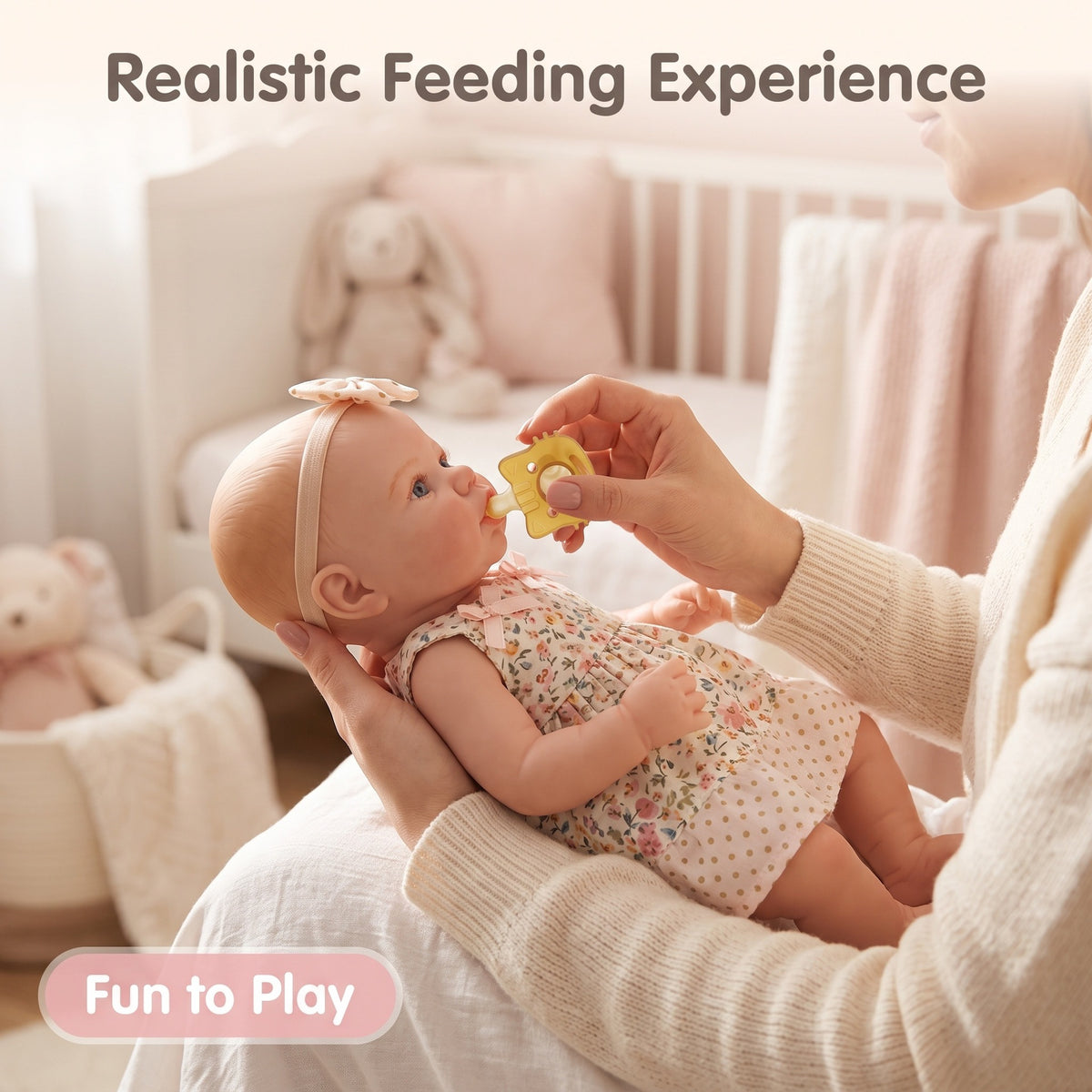 12 Inch Full Silicone Reborn Baby Doll, Companion Toy for Kids & Adult Collectors, Wonderful Gift for Birthdays, Baby Showers and All Holiday Celebrations