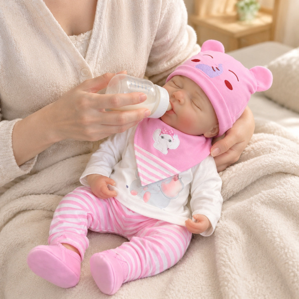 16 inch Reborn Baby Dolls Toy Lifelike Asleep Newborn Babies Close Eyes Doll Birthday Gift