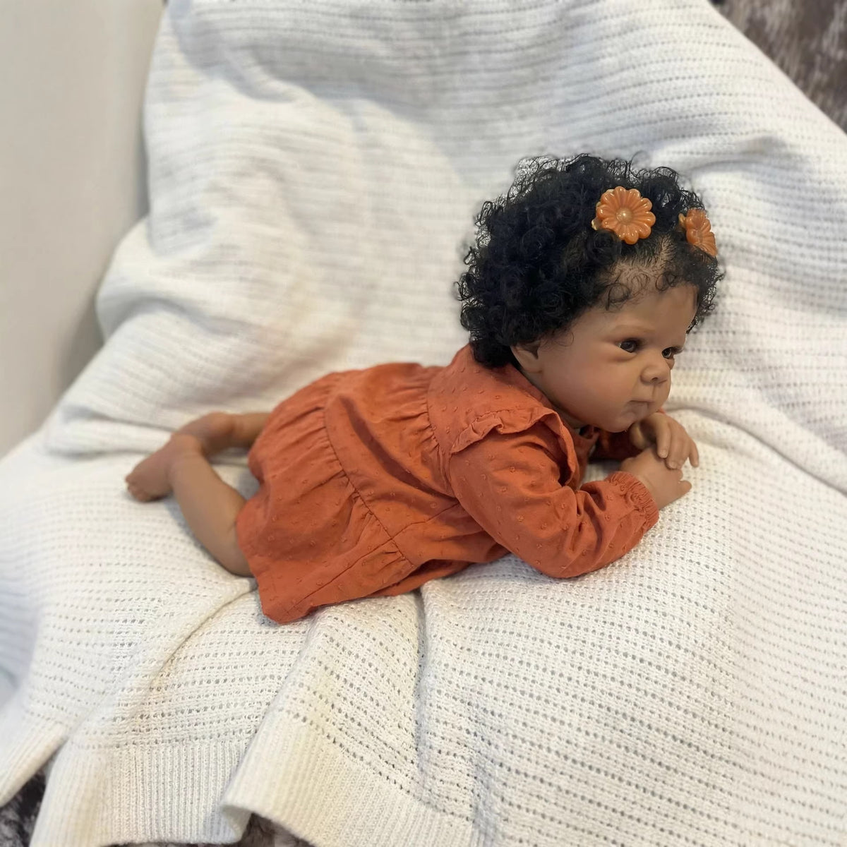 18 Inch Knitted Bettie Full Vinyl Reborn Doll