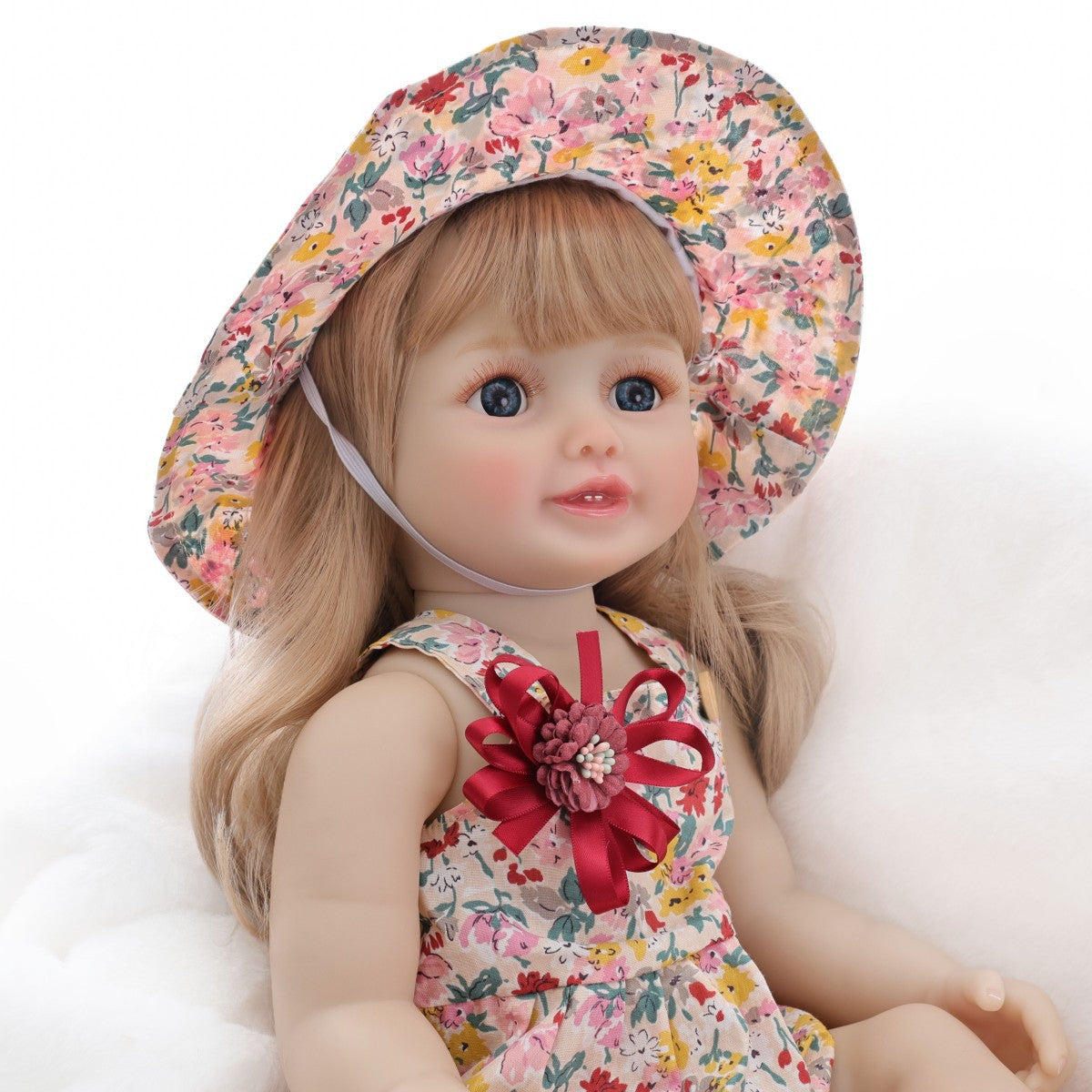 English  Russian Spanish Crying and Laughing Dialogue 22 inch Full Plastic Rebirth Doll Simulation Baby Doll Girl