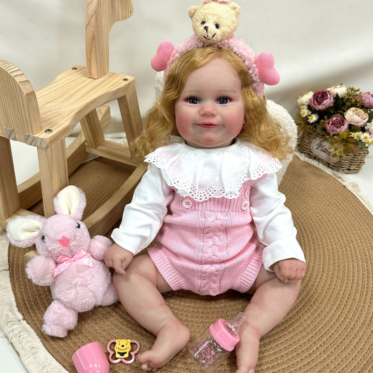 24 inch Reborn baby Dolls with Cloth Body Baby Realistic Newborn Baby Doll Play Toy for Girls Children