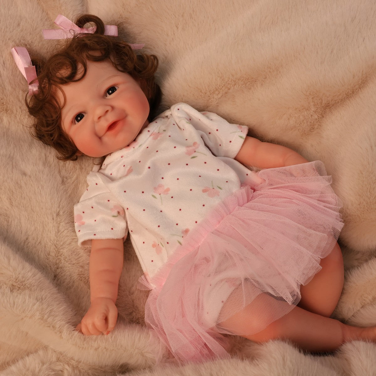 16 Inch Soft Silicone Reborn Baby Doll Lifelike Newborn Baby Cute Girl Realistic Children
