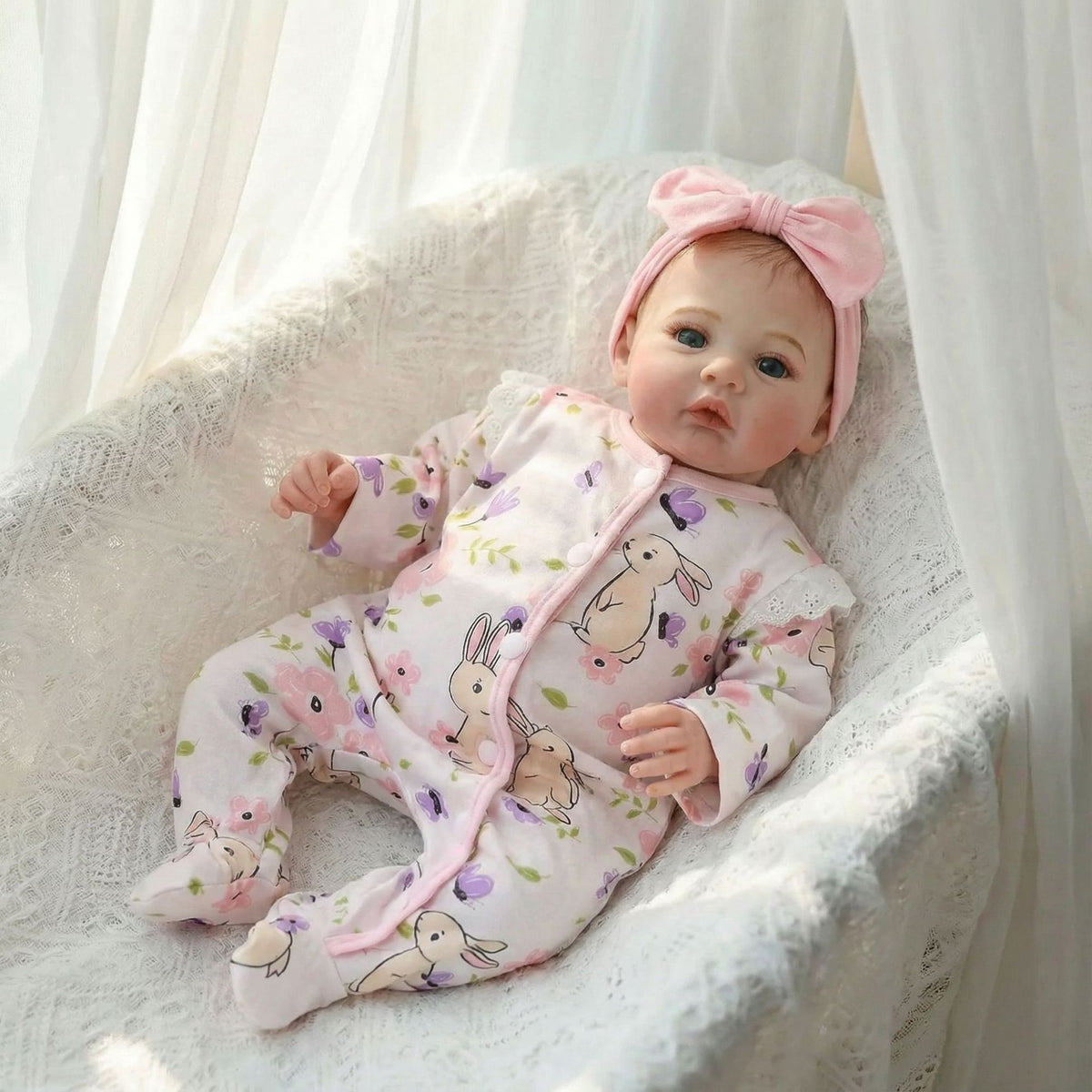 REALISTIC SWEET GALLERY 18-Inch Lifelike Reborn Baby Dolls with Toy & Gift Set for Kids Age 3+