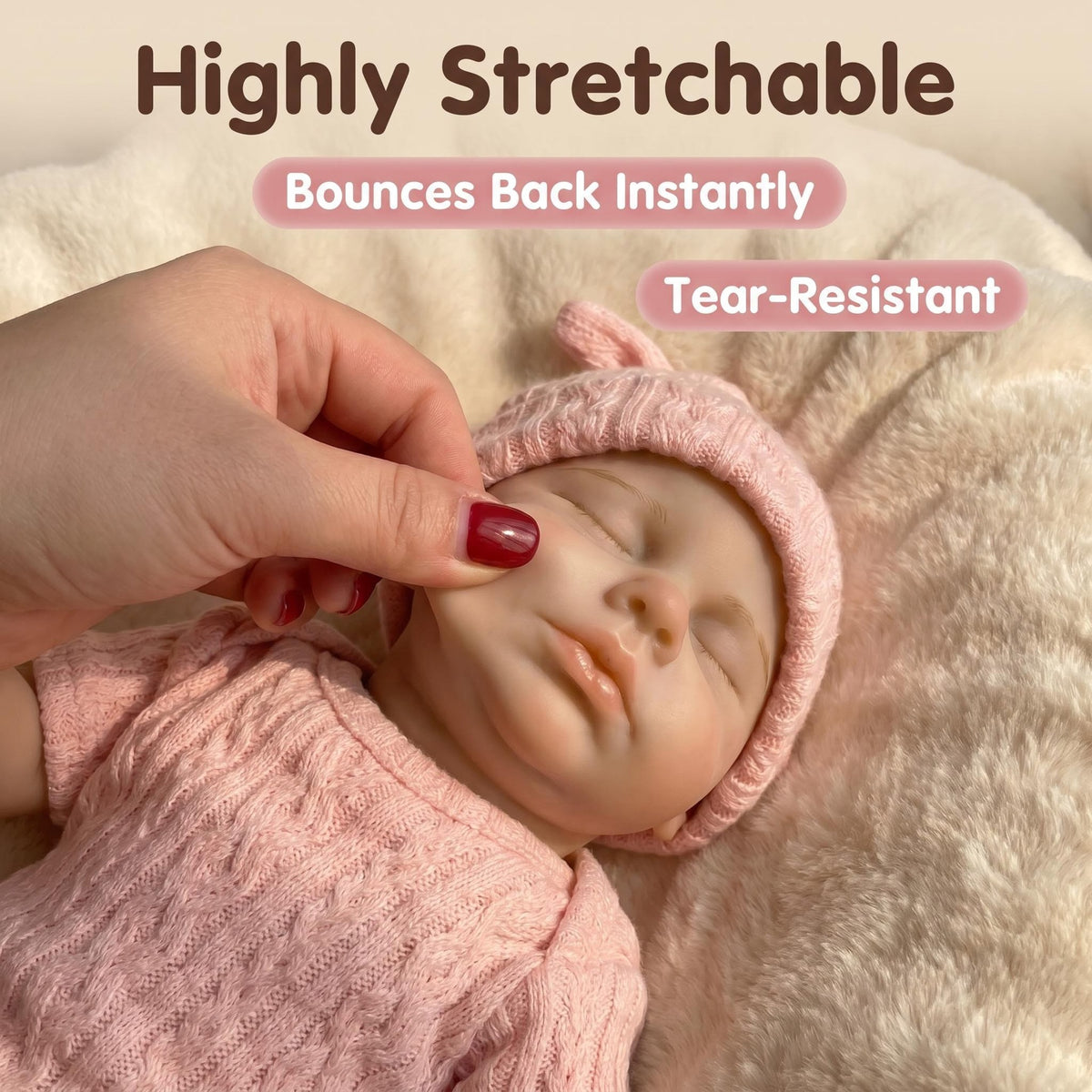 6 inch short-sleeved pink suit with Full Solid Silicone Body reborn doll for children Christmas gift