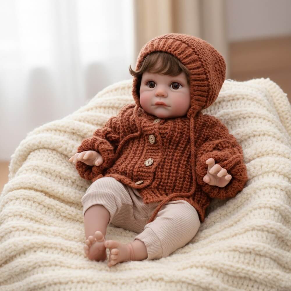 24 inch 60cm cloth height color hair transplant reborn baby 60cm simulated humanoid doll