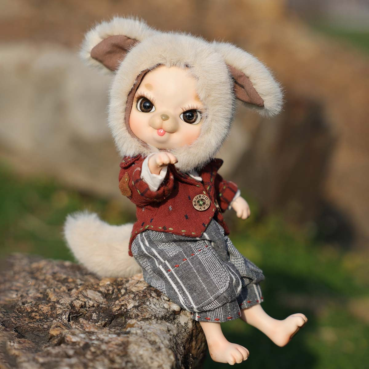 10 inch Delicate ceramic body doll with ball joint design, Toy Gift for Girls & Doll Collectors