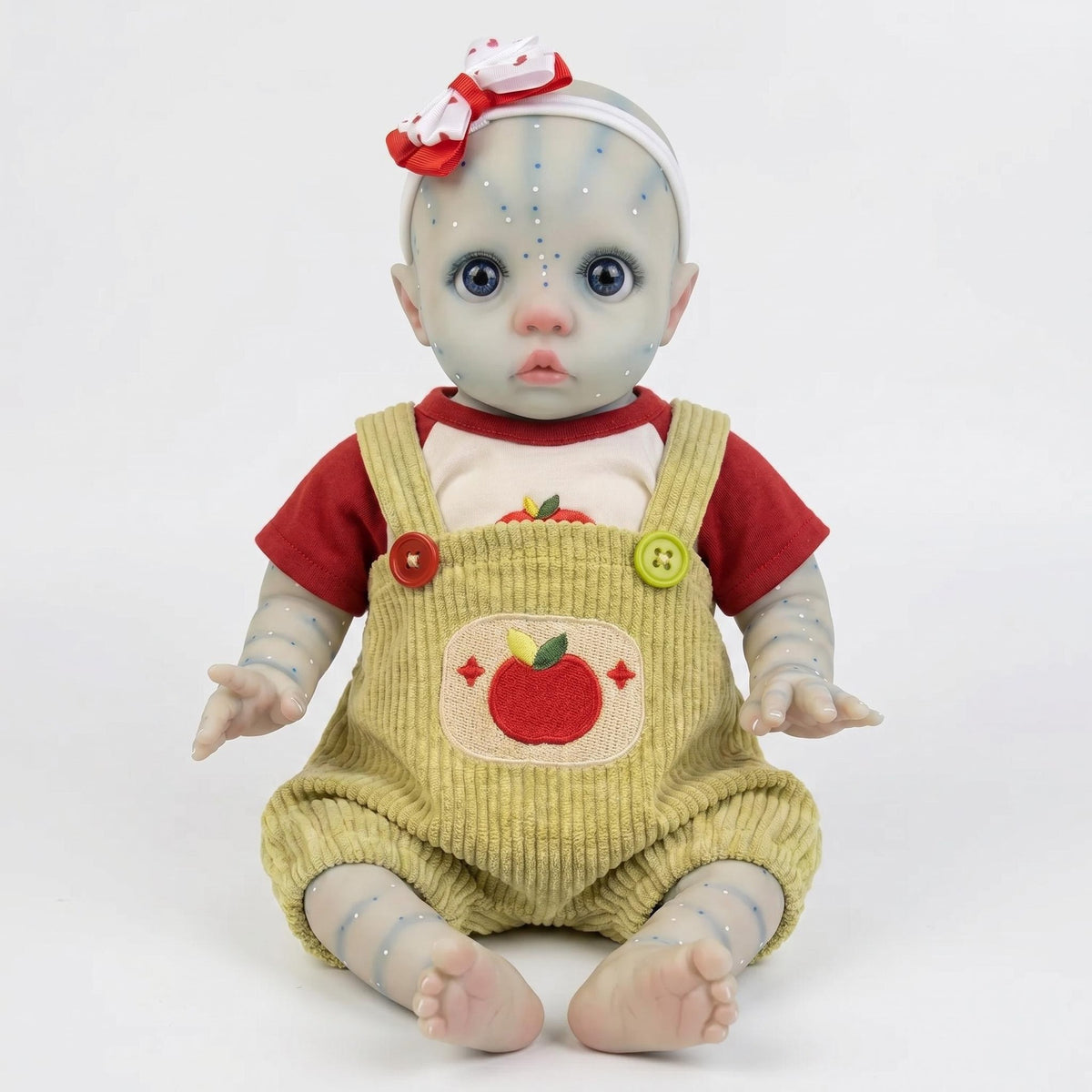 16 inch with Cloth Body, Cute Fruit Pattern Outfit, Perfect Present For Baby Shower, Holiday Parties, Easter And Seasonal Celebrations