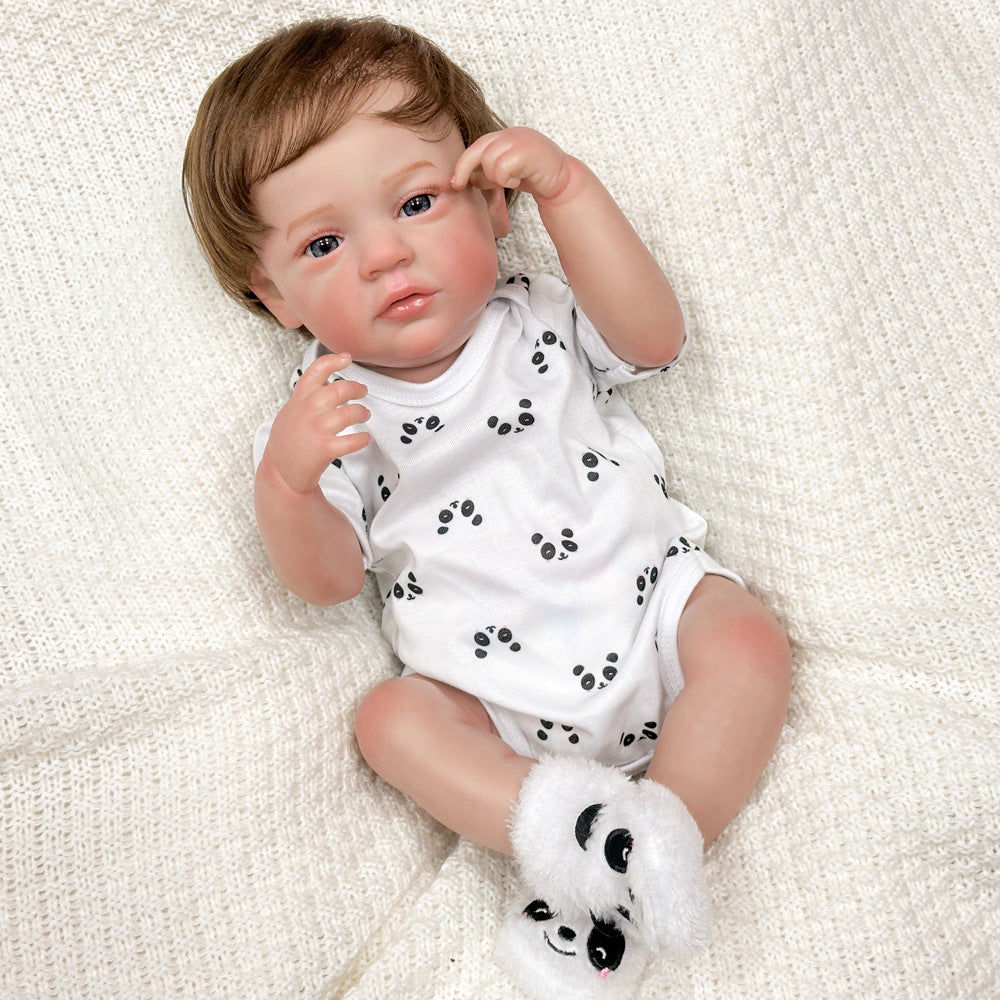 20in Full Vinyl Lifelike Reborn Infant Doll, Bright Real Eyes, Play Toy & Collectible Keepsake for All Ages