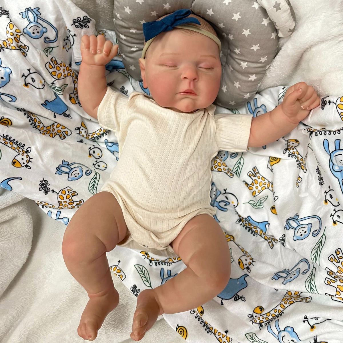 20 Inch Reborn Baby Dolls with Cloth Body Handmade Newborn Style Doll Toy for Girls