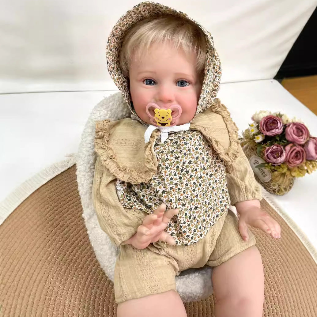 26 Inches Handmade Lifelike Reborn Doll Cloth Body 3D Skin Realistic Newborn Baby Play Toy Gift for Girls & Doll Collectors
