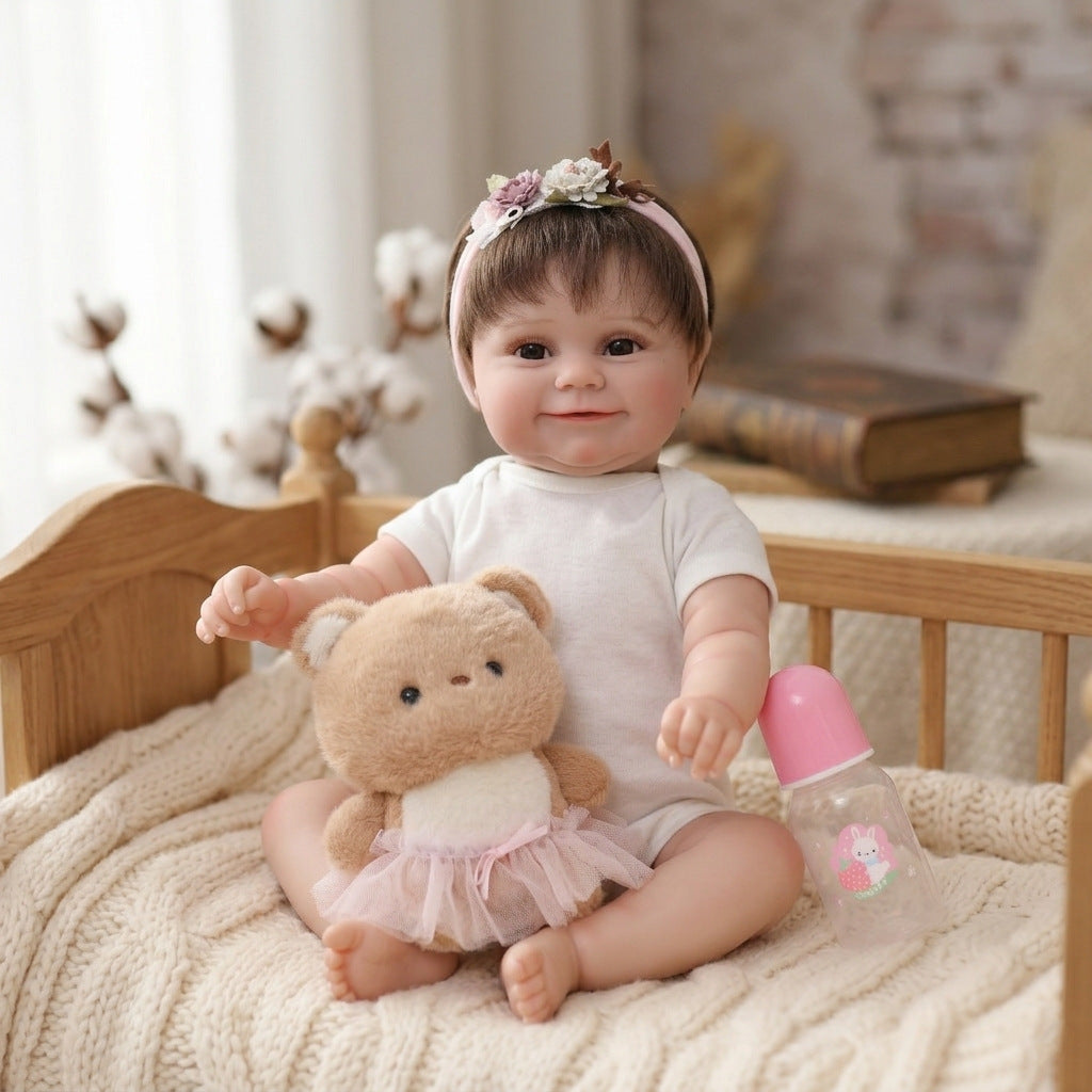 50cm Hair Transplant Simulation Baby Exquisite Painting Rebirth Doll Handmade Exquisite Painting 3D Doll