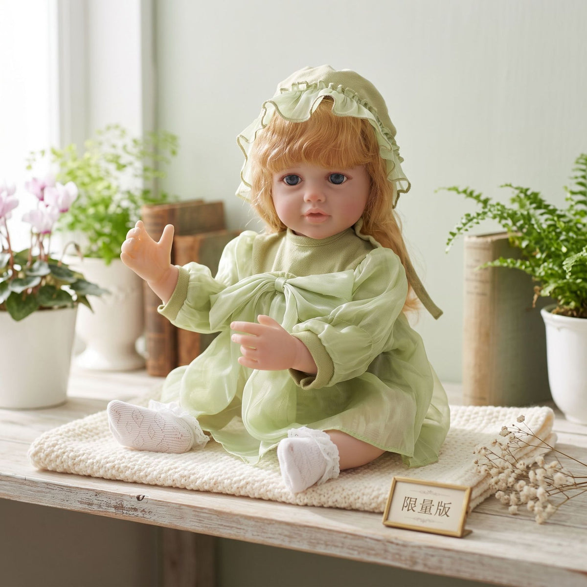 Ultra Realistic 22 inch Full vinyl body Reborn Newborn Doll Soft Bendable Limbs Safe Kids Companion Doll