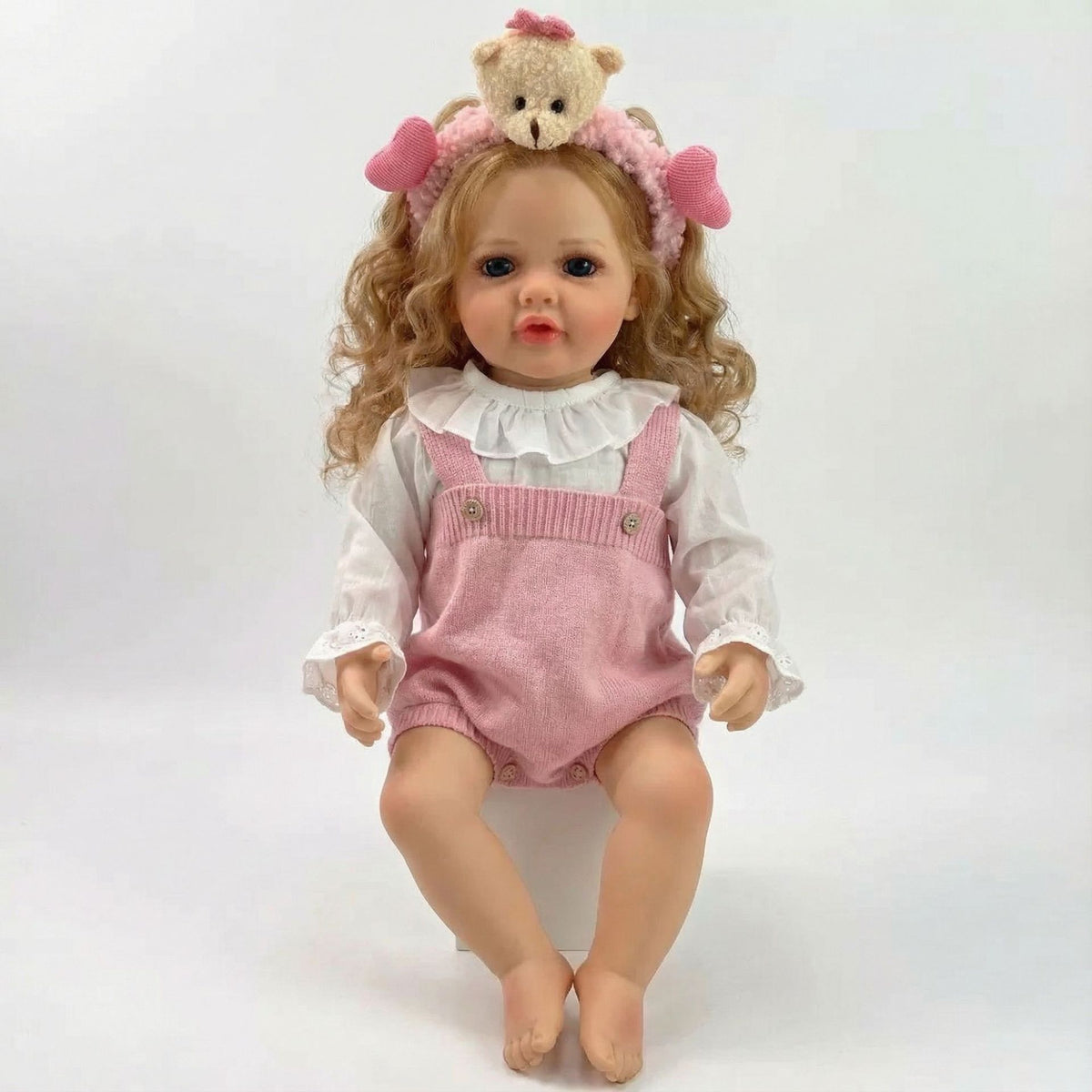 22 Inch Full Vinyl Reborn Dolls Girls With Blonde Hair