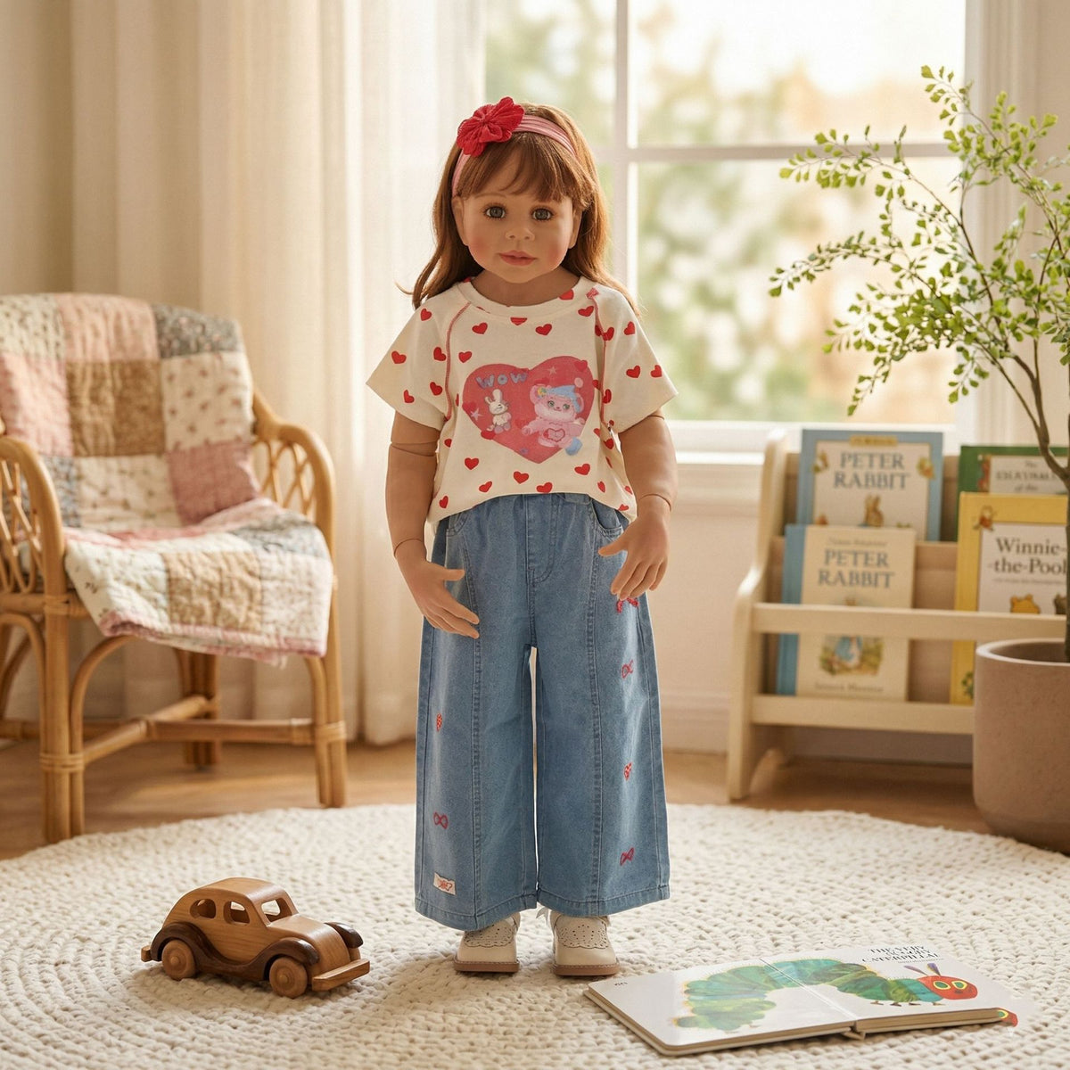100cm 4-6 Year Old Girl Doll High Simulation Doll BJD Joint Doll
