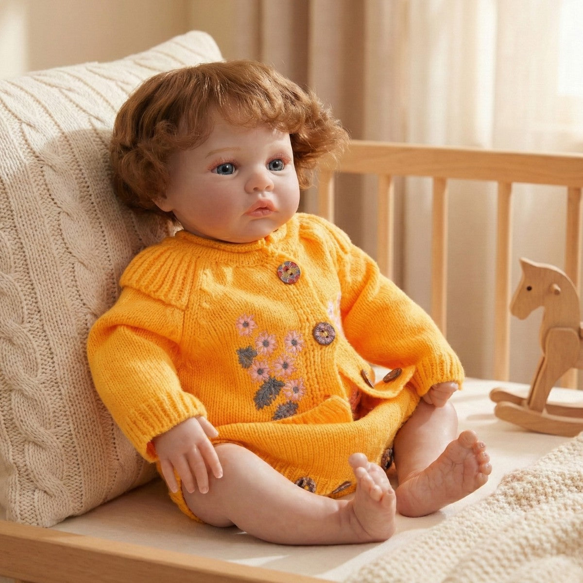 45CM Hair Transplant Reborn Doll Simulation Baby