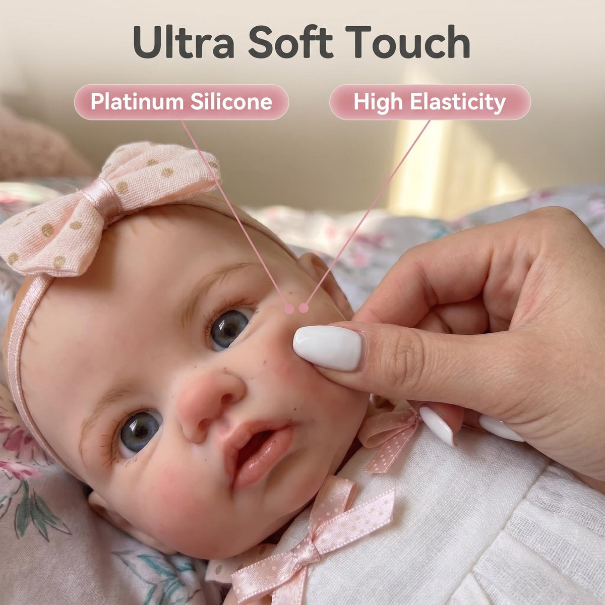 12 Inch Full Silicone Reborn Baby Doll, Companion Toy for Kids & Adult Collectors, Wonderful Gift for Birthdays, Baby Showers and All Holiday Celebrations