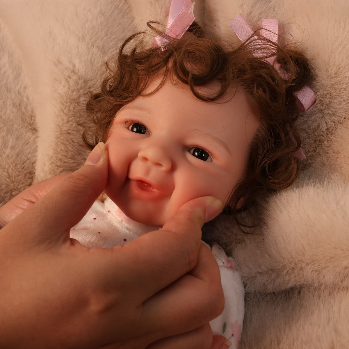 16 Inch Soft Silicone Reborn Baby Doll Lifelike Newborn Baby Cute Girl Realistic Children