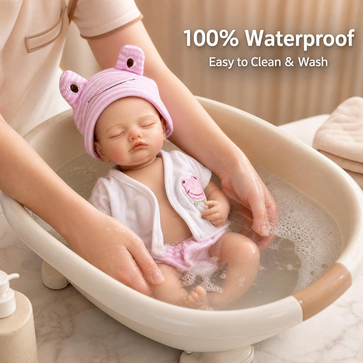 13 inch Reborn Baby Dolls Silicone Full Body Girl Lifelike Handmade Painted Dolls Silicone Reborn Babies for Kids