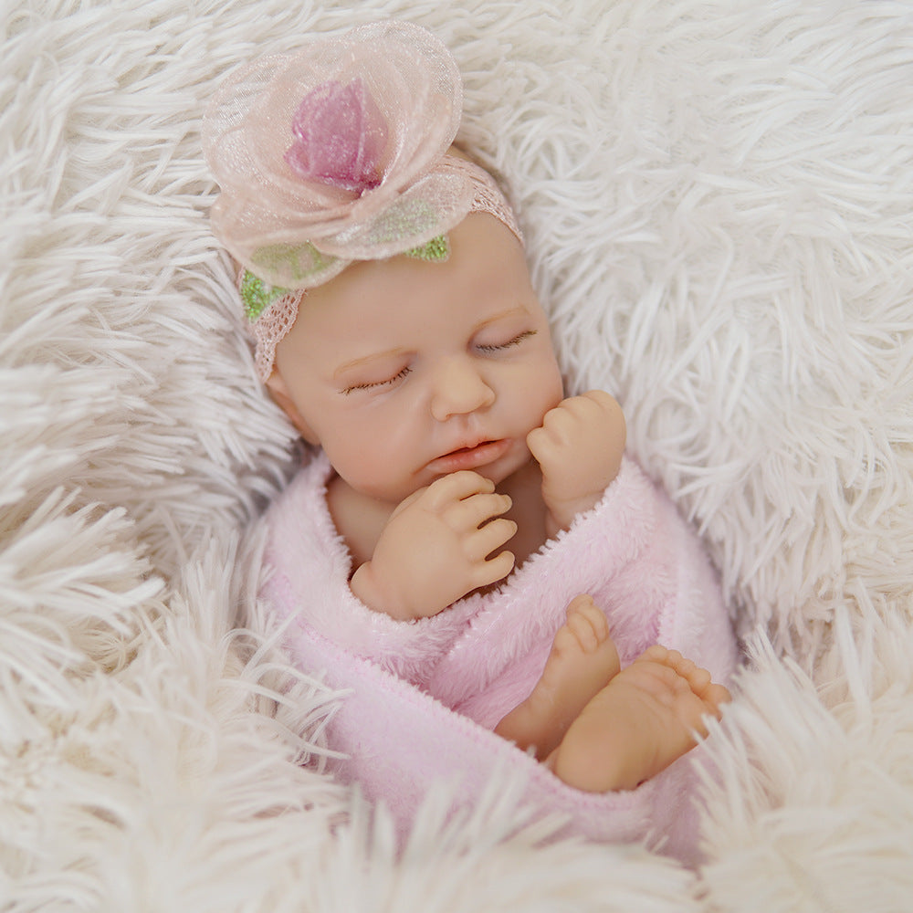 Multi Size 13 / 18 inch Full Soild Silicone Reborn Doll Washable Realistic Infant Toy for Collectors & Pretend Play