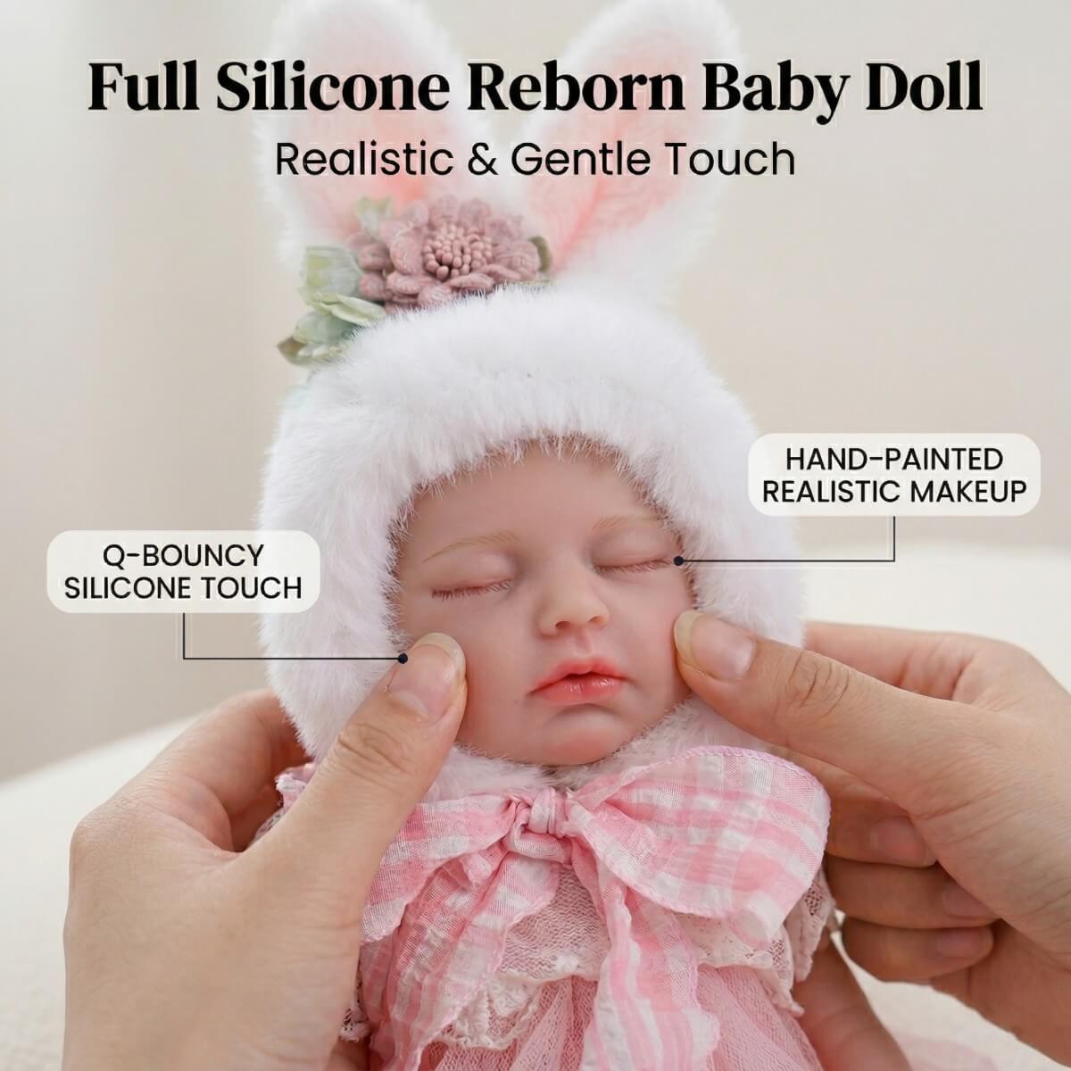 12 Inch Realistic Reborn Sleeping Baby Doll Lifelike Little Infant Girl