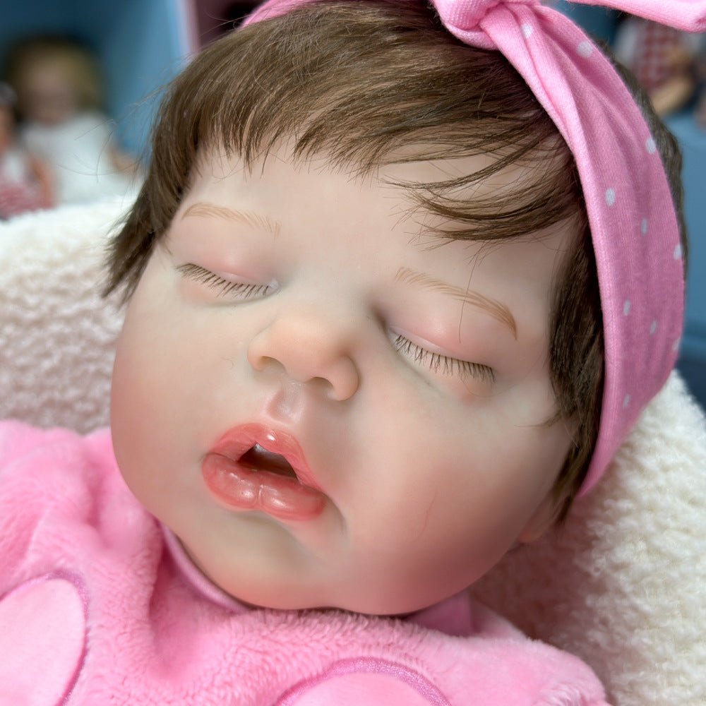 20in Full Vinyl Sleeping Baby Doll, Sweet Companion Toy, Lovely Present for Every Age