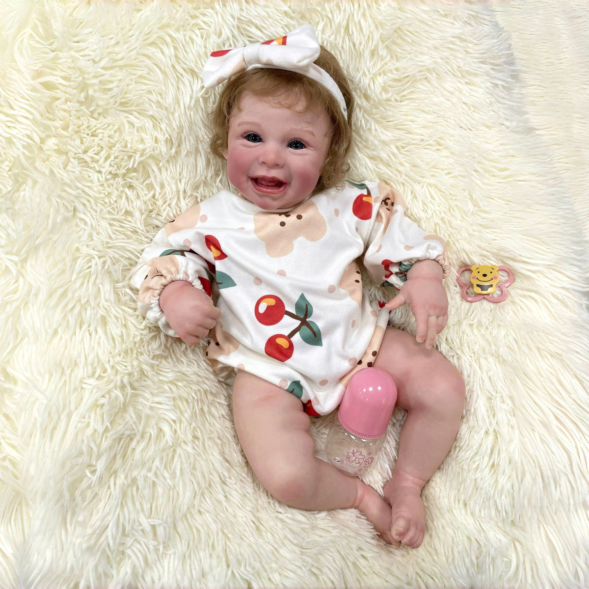 22 inch Handmade Lifelike Reborn Dolls with Cloth Body Children Play Toy for Little Girls