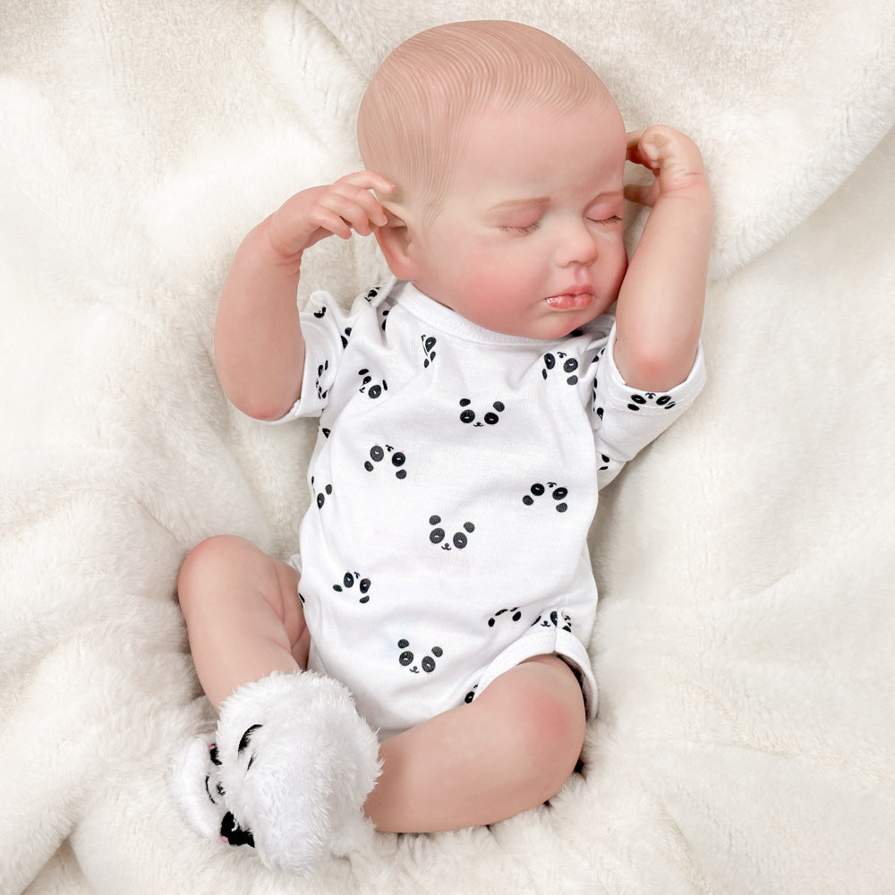 Surprise Your Loved One: 20 Inch Full Vinyl Reborn Sleeping Doll, Authentic Newborn Companion Toy for Birthday