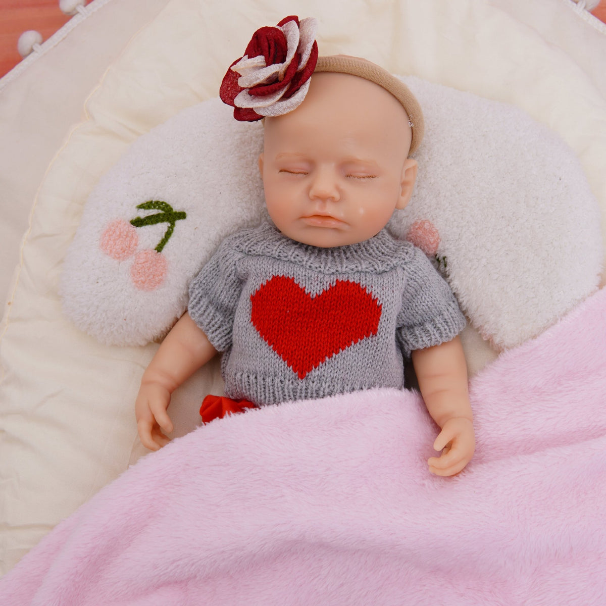 12 inch new reborn doll with full solid silicone with soft simulated baby skin toy for gifts
