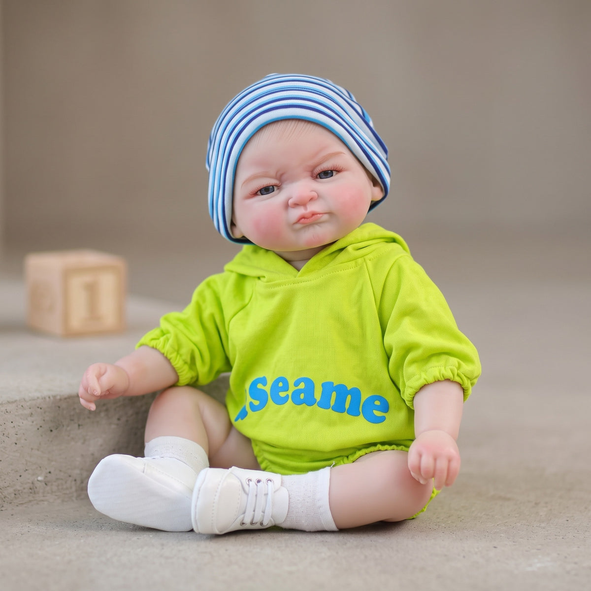 24 inch Hand-painted hair craft reborn baby with Full Vinyl Body children's play house holiday gift collection