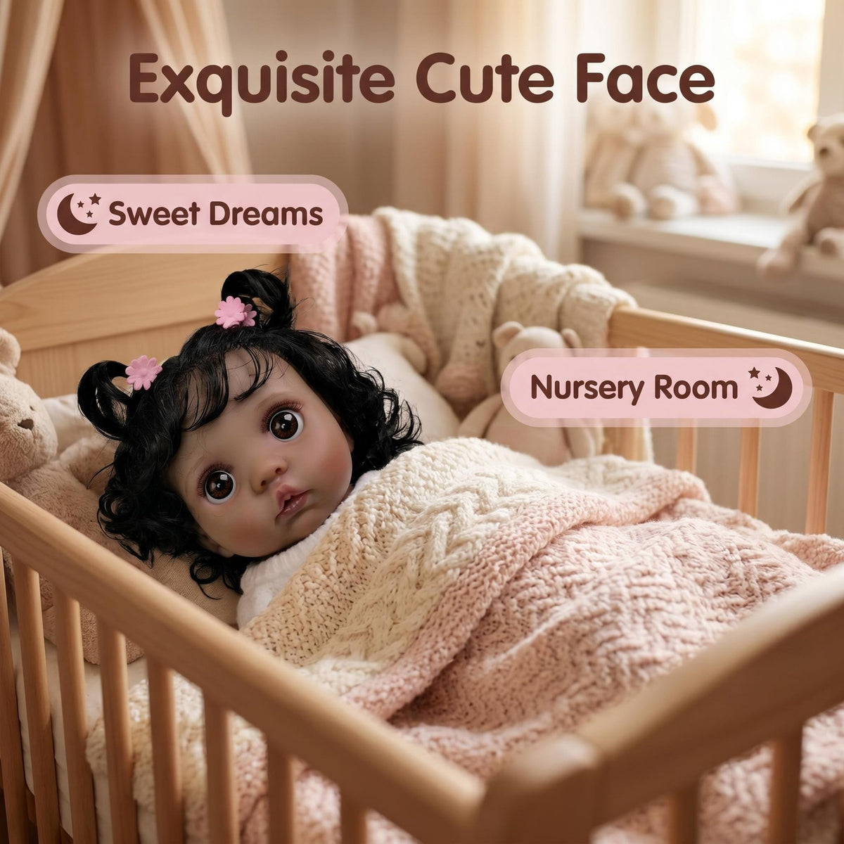 16 inch with Cloth Body Reborn Doll Breathable Knit Suit Premium Surprise Gift For Birthday Parties And Seasonal Holiday Celebrations