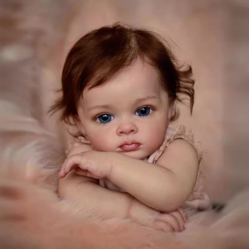 22 inch Reborn Newborn Baby Dolls Real Look Toddler with Full vinyl Body Girl for gifts
