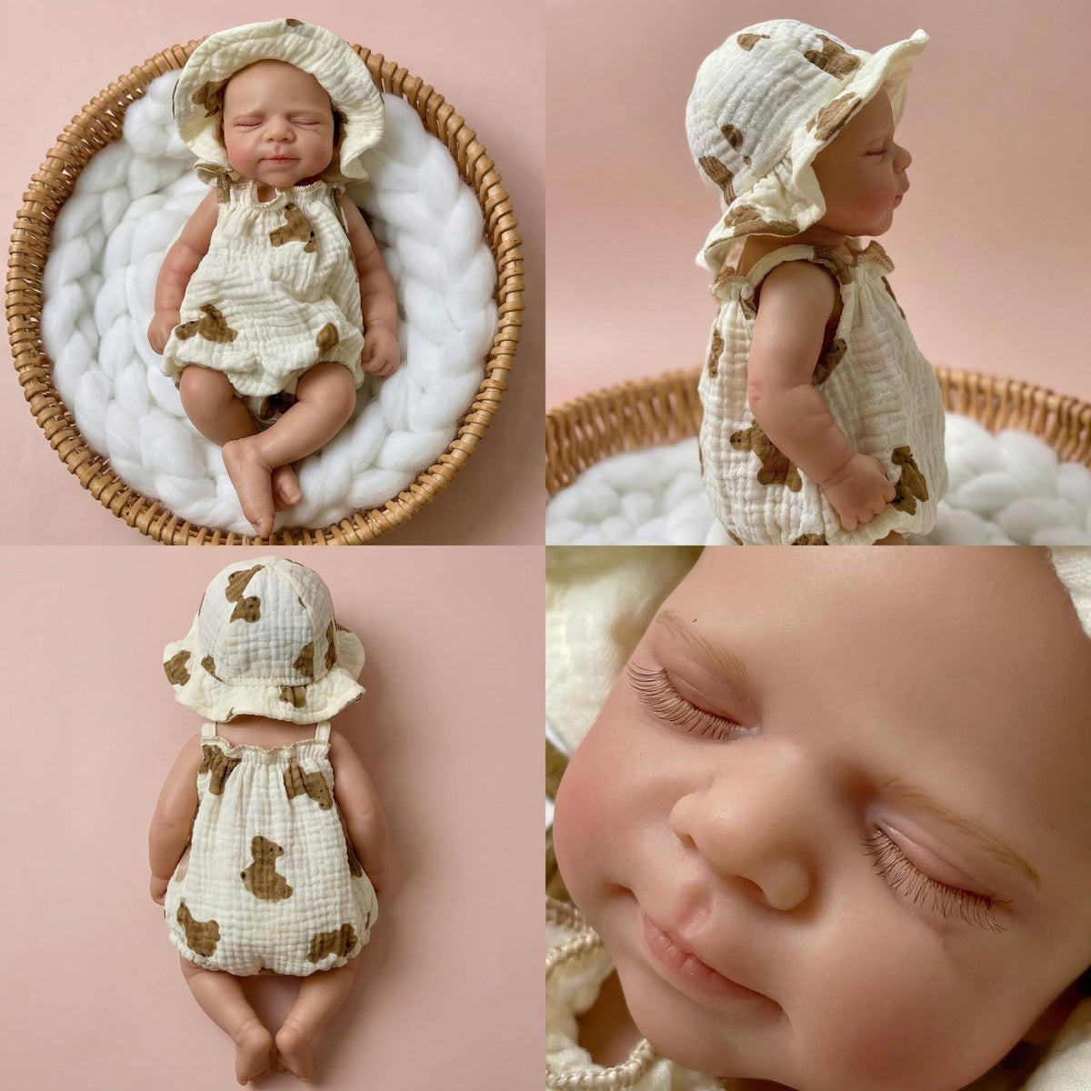 12 inch sleeveless jumpsuit pascale solid silicone reborn doll
