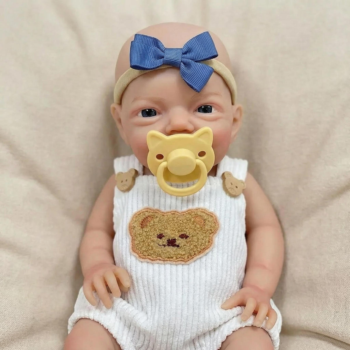 12 inch yellow teddy bear Charlie solid silicone reborn doll