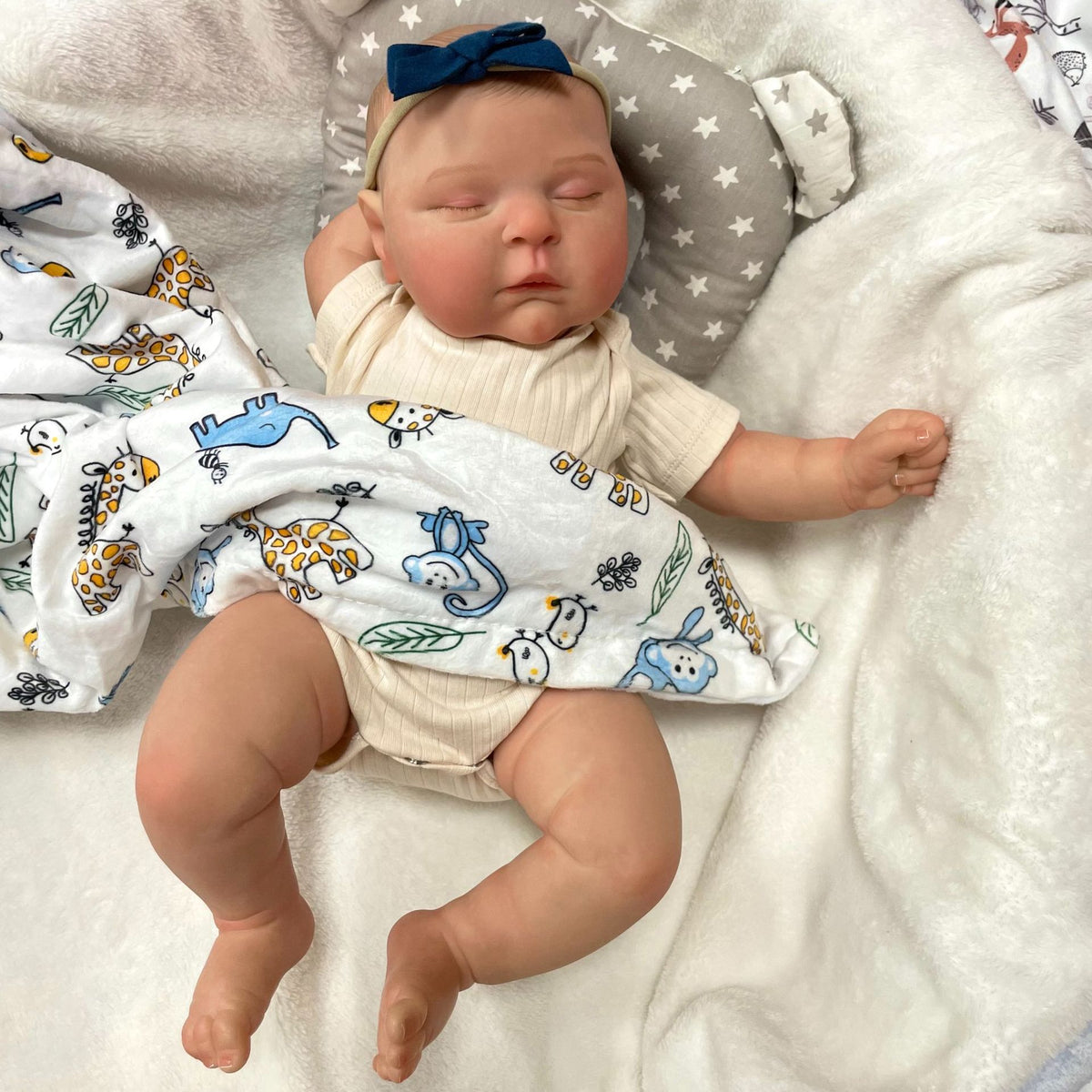 20 Inch Reborn Baby Dolls with Cloth Body Handmade Newborn Style Doll Toy for Girls