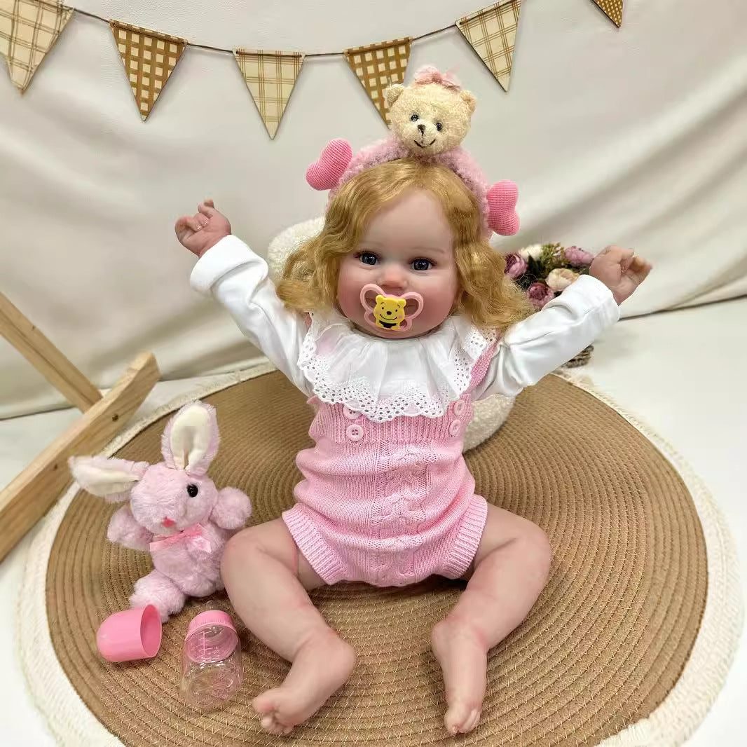 24 inch Reborn baby Dolls with Cloth Body Baby Realistic Newborn Baby Doll Play Toy for Girls Children