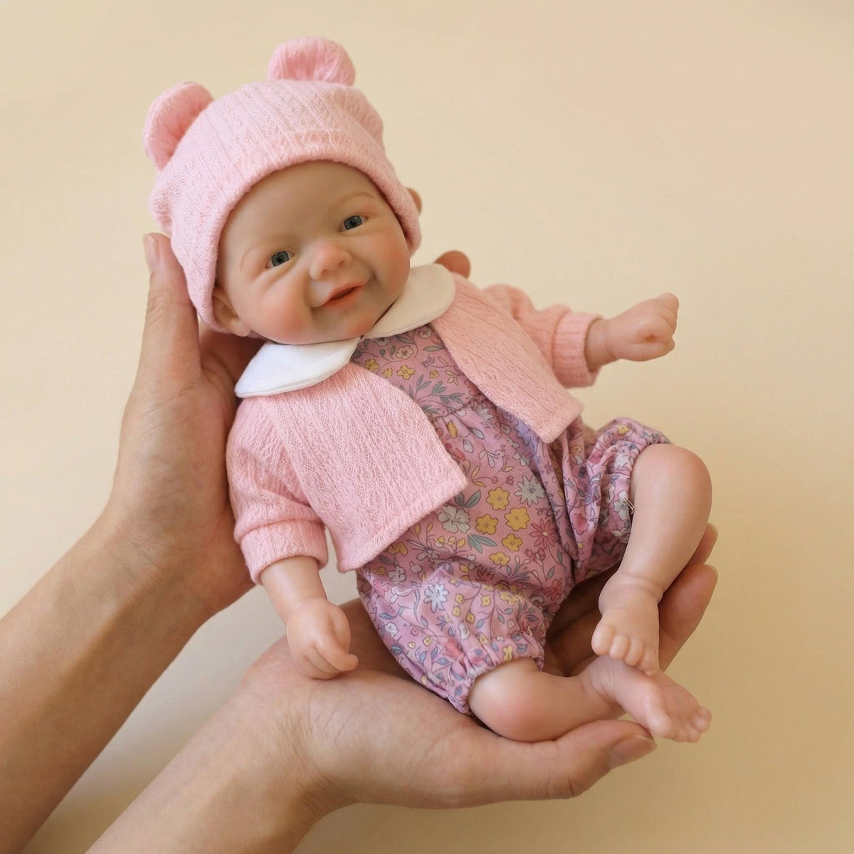 12 inch one-piece floral costume simulation doll Silicone Rebirth Doll