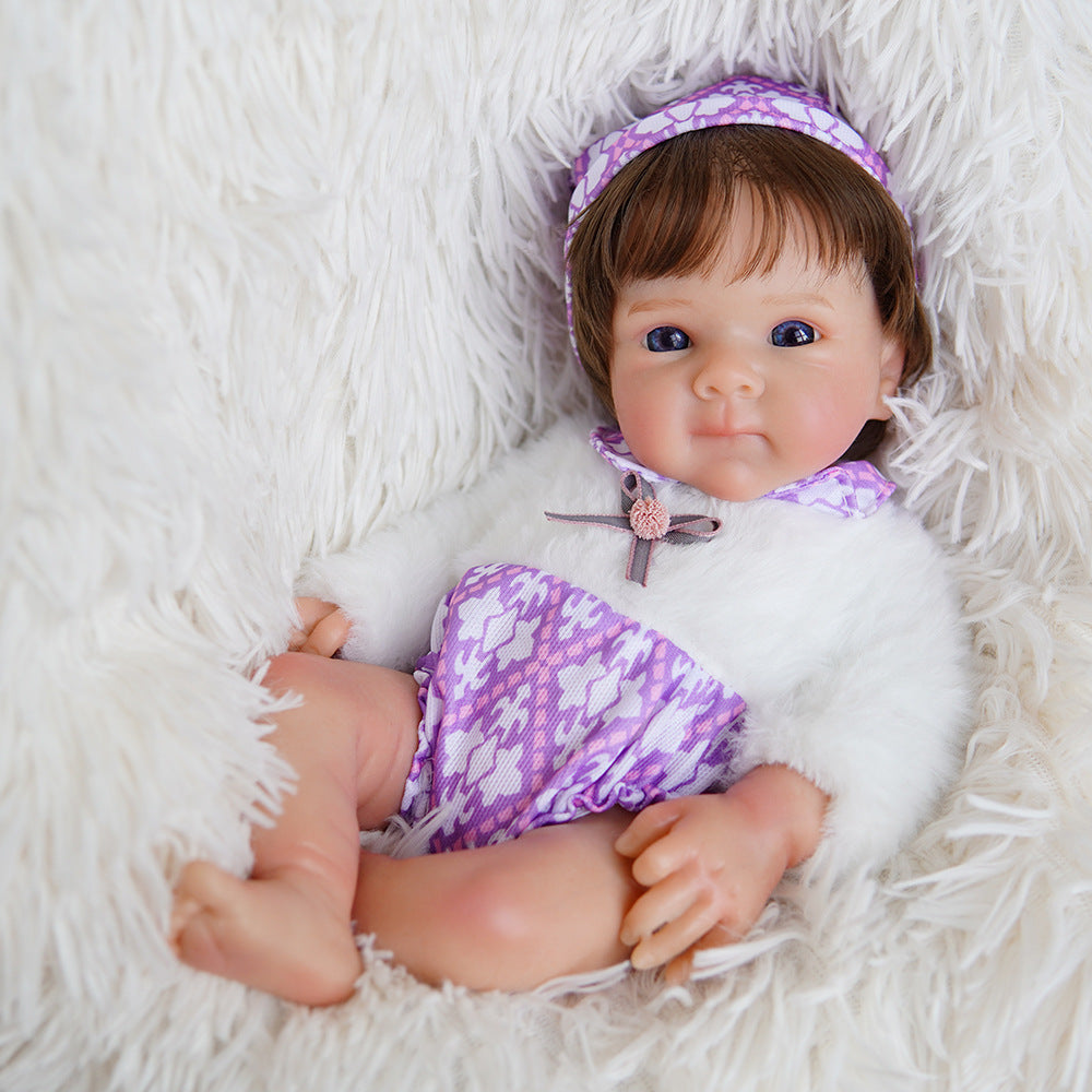 Multi Size 13 / 18 inch Full Soild Silicone Reborn Doll Washable Realistic Infant Toy for Collectors & Pretend Play