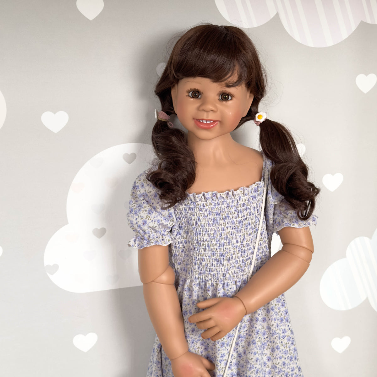 43 inch Standing Toddler Reborn Dolls with Full Vinyl Body Posable Limbs, Premium Surprise Gift For Birthday Parties And Seasonal Holiday Celebrations