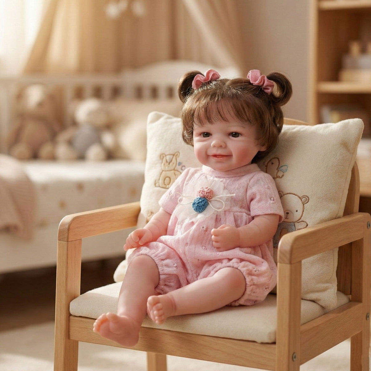 12 inch with Full Solid Silicone reborn doll simulated baby kneading realistic feel stretchable gift