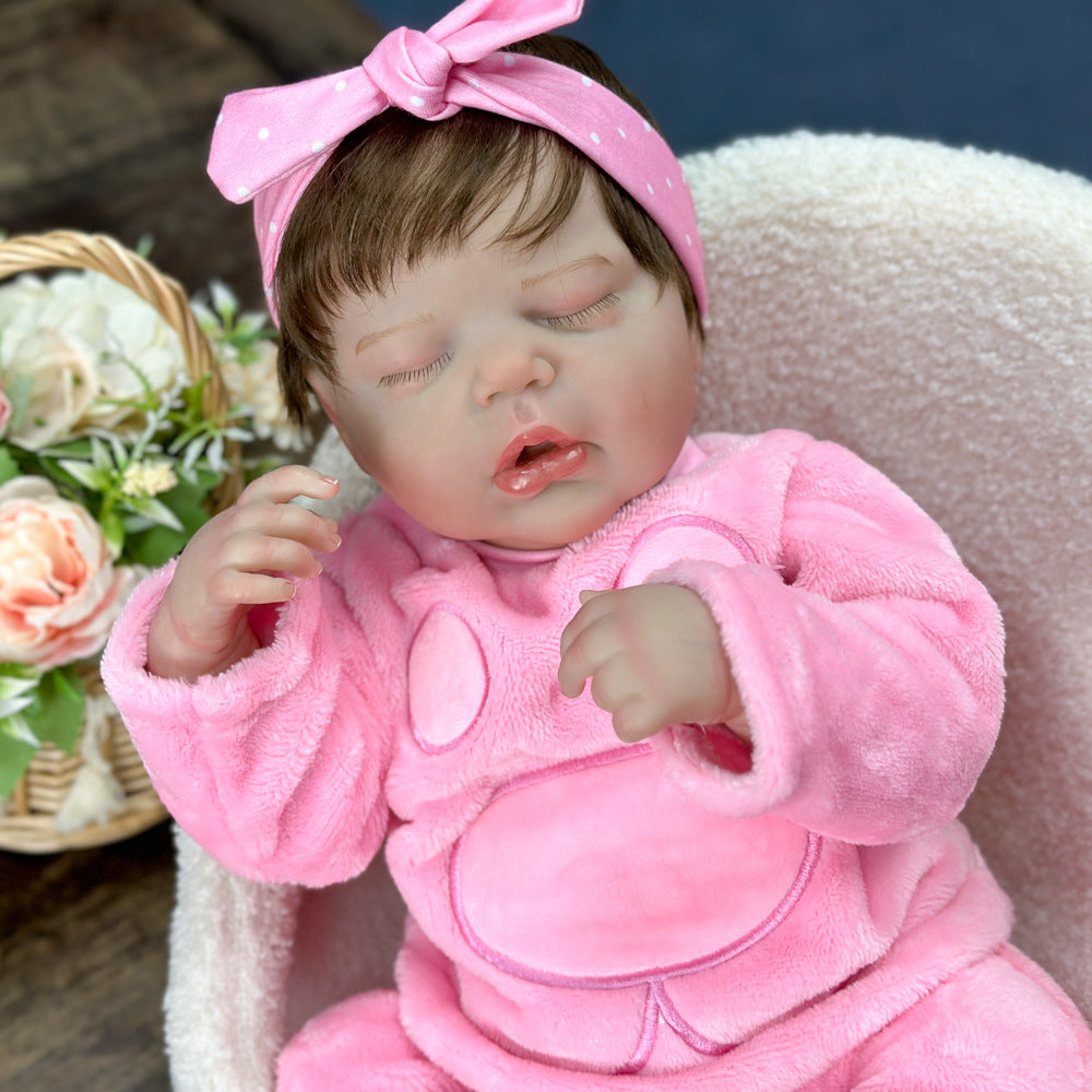 20in Full Vinyl Sleeping Baby Doll, Sweet Companion Toy, Lovely Present for Every Age