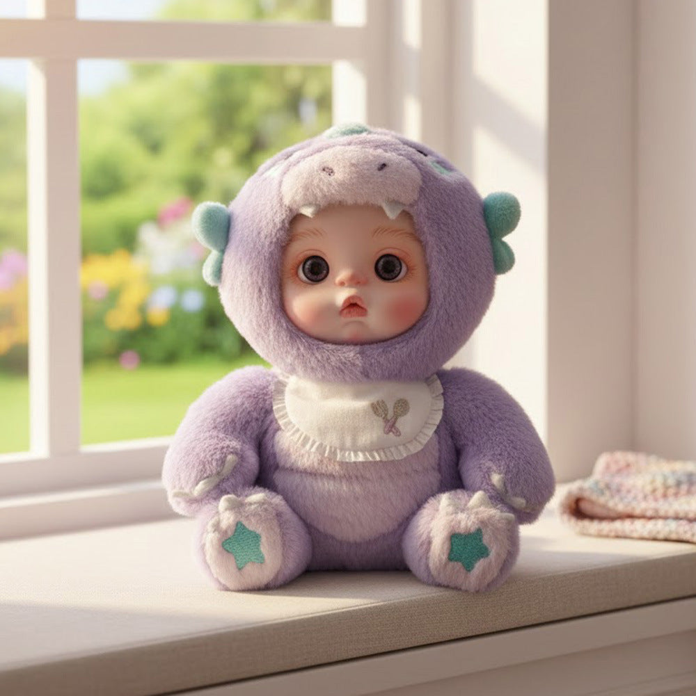 15cm vinyl plush doll pendant, simulated baby face toy doll, 6 inches