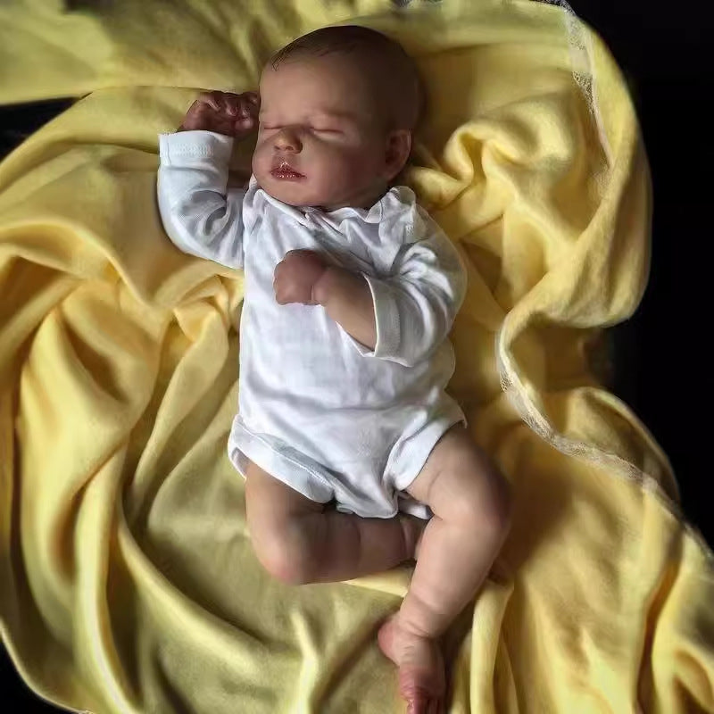 19 inch Reborn Baby Dolls Full Vinyl Body Realistic Handmade Newborn Girl Dolls for Gifts