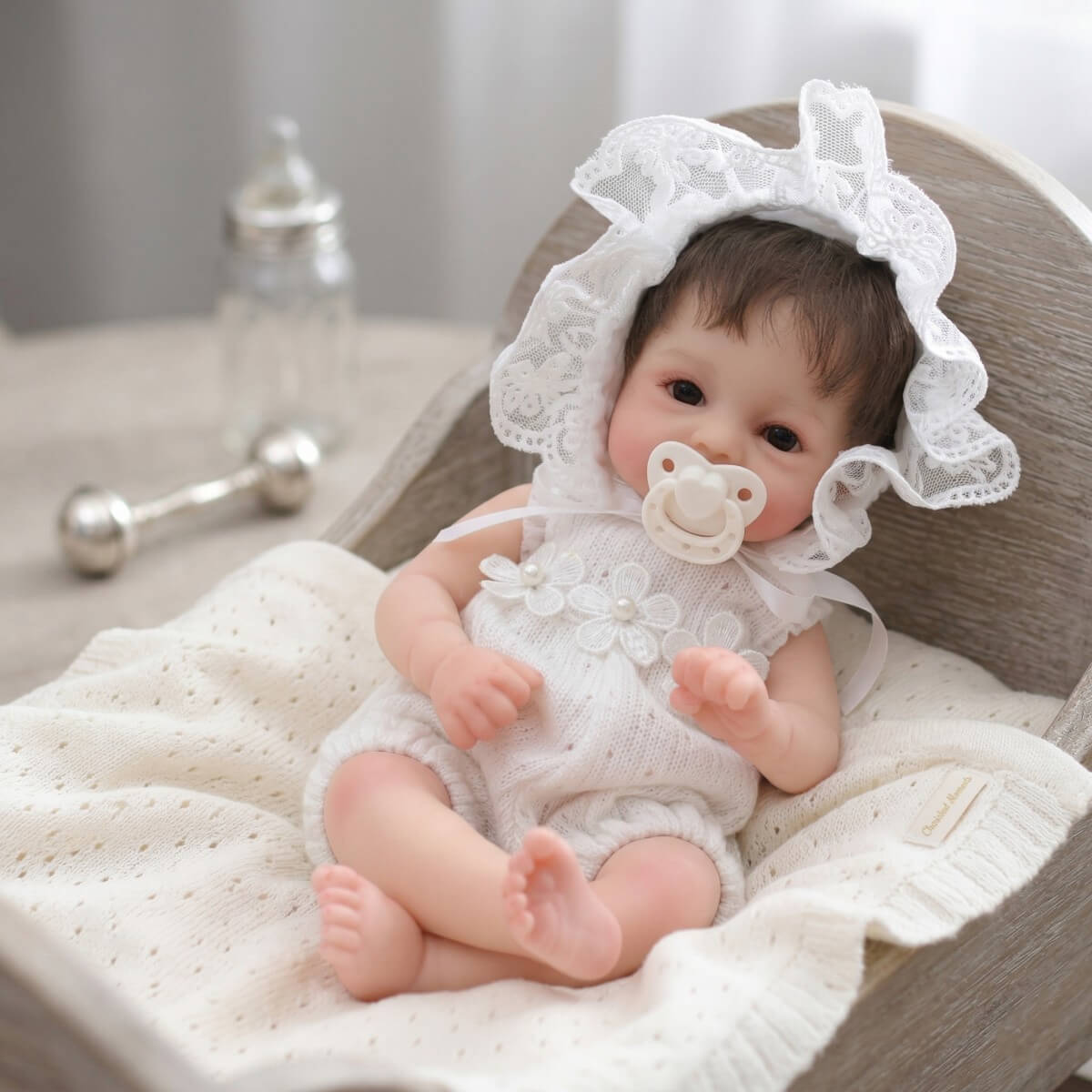 12-inch Lifelike Silicone Reborn Baby Doll Body Soft 3D Skin Newborn Doll For Children And Girls Birthday Gift
