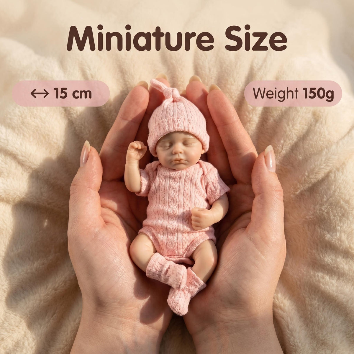 6 inch short-sleeved pink suit with Full Solid Silicone Body reborn doll for children Christmas gift