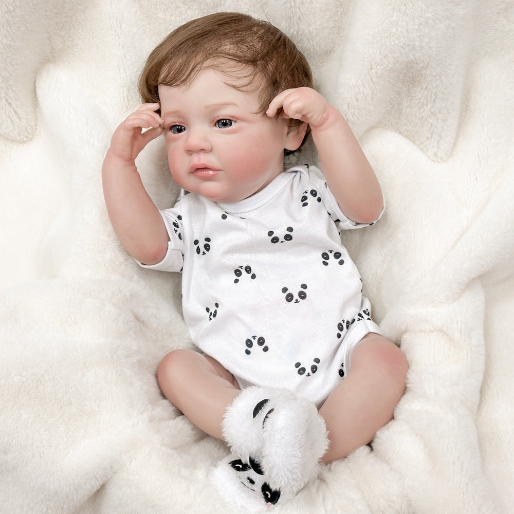 20in Full Vinyl Lifelike Reborn Infant Doll, Bright Real Eyes, Play Toy & Collectible Keepsake for All Ages