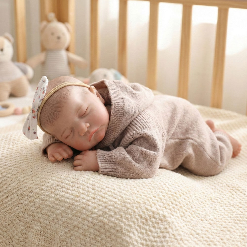 18" Lifelike Reborn Baby Doll - Premium Artist-Painted Sleeping Newborn - 45cm Boutique Collectible - Reborn Doll Australia