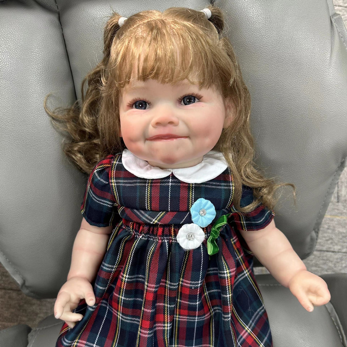 24 inch Reborn Dolls with Cloth Body Touch Soft Smile Wine Nest Newborn Baby Dolls Toys for Girls Reborn Dolls